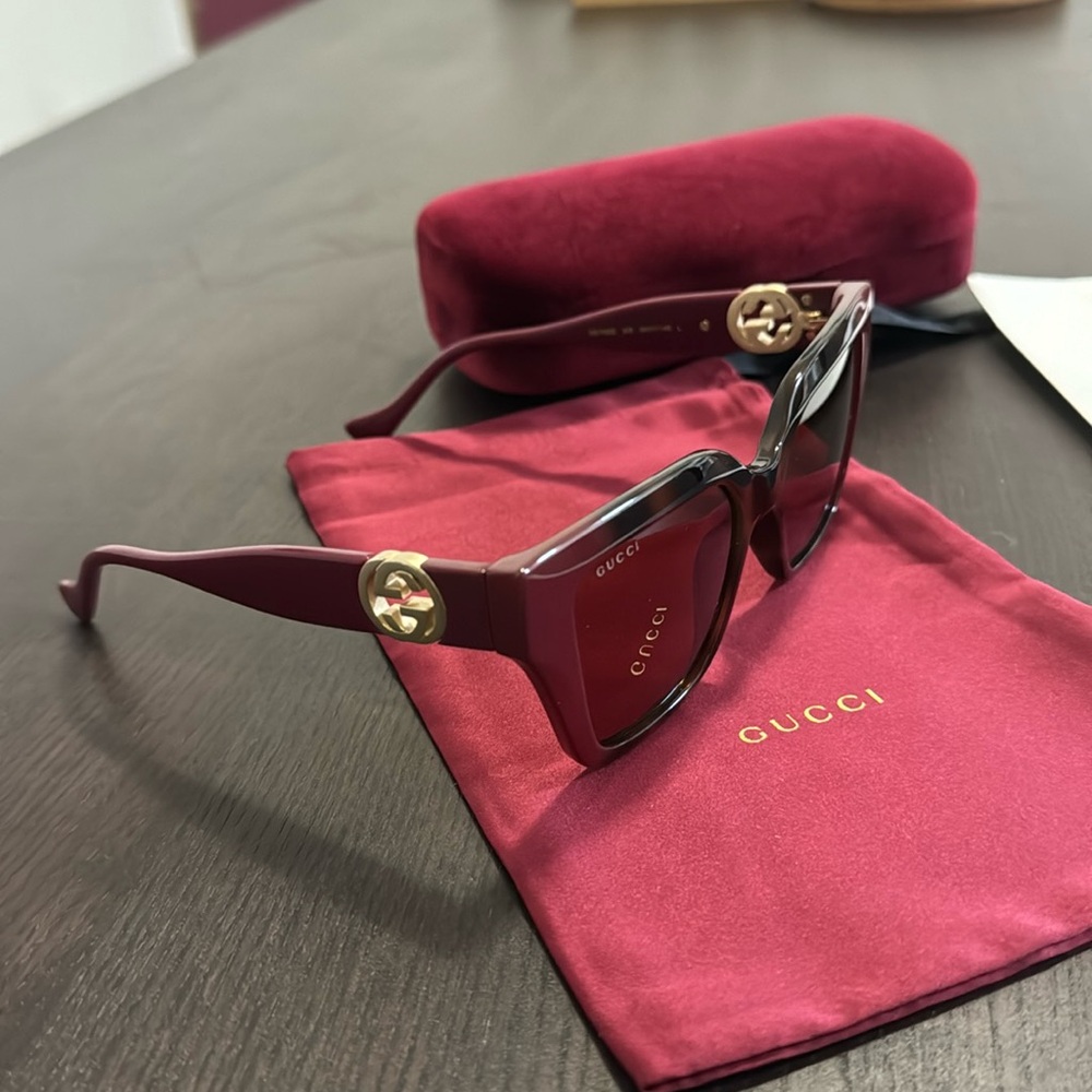 GUCCI GG1023S 009 Havana Cat Eye 54 mm Women's Sunglasses